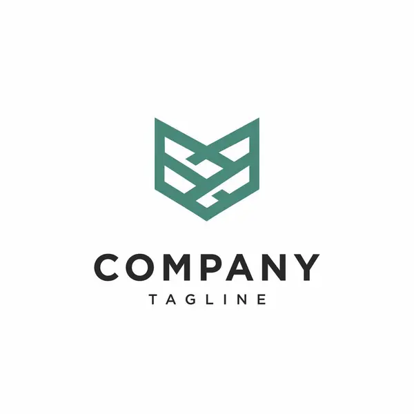 V Fox Harfi Logo Simgesi Vektörü