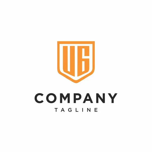  V harfi G Kalkanı Logo Simgesi Vektörü