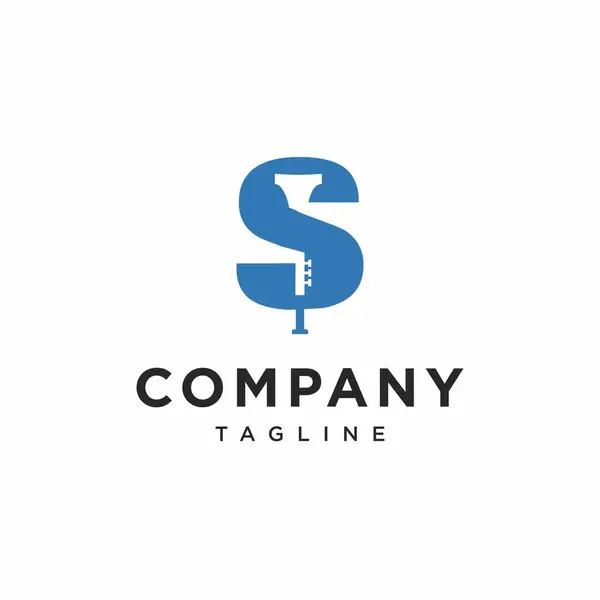 Trompet S Logo Simgesi Vektörü