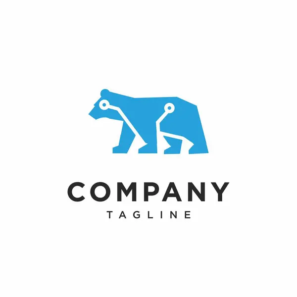 Tech Bear logosu Simge Vektörü /