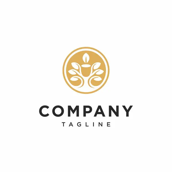 Kase Ağacı Logosu Simgesi Vektörü /