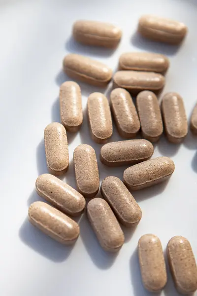 Kahverengi hapların yakın çekimi.