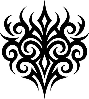 Kıvrımlı, girdap şekilli simetrik kabile vektörü