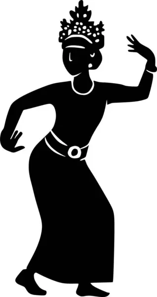 Bu vektör geleneksel bir dansçının ıslığını gösteriyor