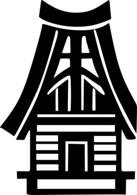 Bu vektör geleneksel bir dansçının ıslığını gösteriyor