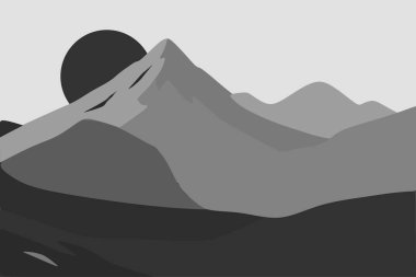 Bu vektör bir dağ görünümüne sahip.