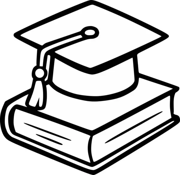 Bu vektör bir toka şapka ve bir kitap içerir