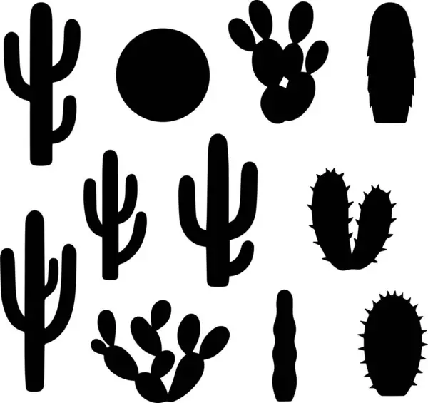 Kaktüs ağacı vektörü seti