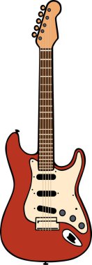 Bu vektör bir elektro gitar içerir.
