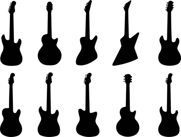 Bu vektör bir dizi elektro gitar içerir.