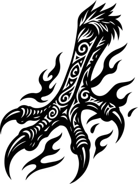 tavuk pençesi atık tasarım vektörü