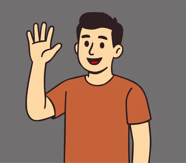 İnsanlar bir jestle selamlar, el sallarlar