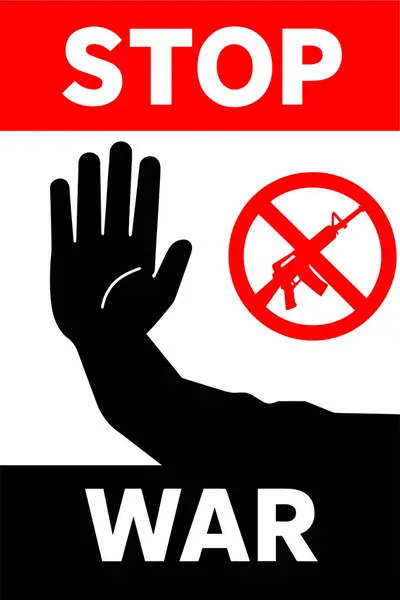 Bu vektör savaş karşıtı bir mesaj gösteriyor.