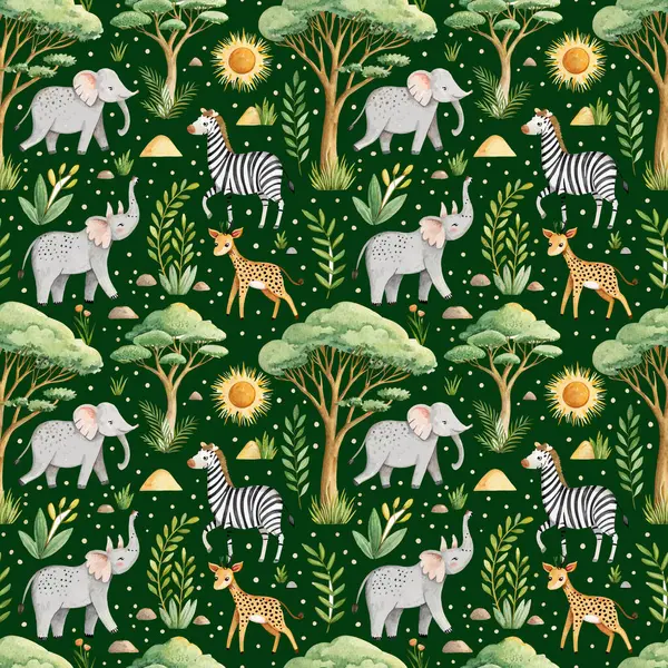 Oyuncu karakterin kusursuz deseni. Filin, zebranın, çitanın ve ceylanın suluboya fırçasıyla çizilmiş basit bir karalama. Şirin ve basit suluboya fırça darbelerinin kusursuz deseni. Fillerin, zebraların, çitaların ve ceylanların eğlenceli karakterleri..