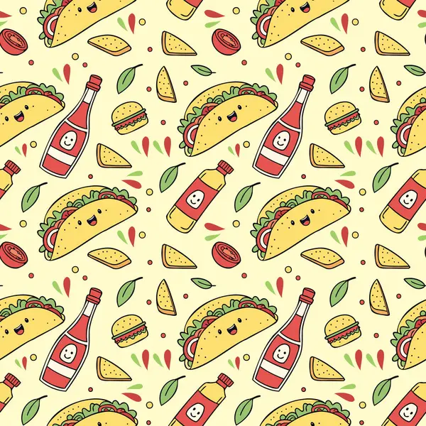 Taco ve bir şişe acılı sos.