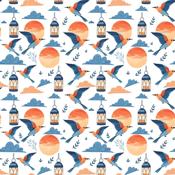 Güzel detaylandırılmış, kusursuz, egzotik bir kuş. Bulutlara ve sıcak günbatımı tonlarına karşı. Bu zarif ve egzotik tasarım tekstil baskıları, duvar kağıtları, lüks kırtasiyeler, dijital arka planlar ve yüzey modelleri için mükemmeldir. İdeal 