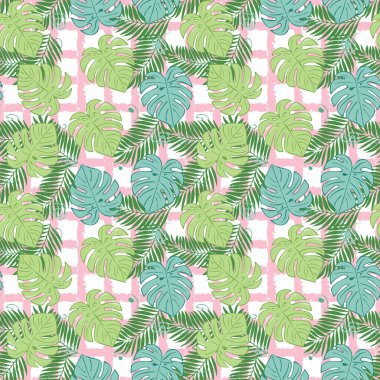 Dijital kupür defteri, kumaş tasarımı, süblimleşme baskısı, parti davetiyeleri ve sahil evi dekorasyonu için mükemmel, hareketli ve hareketli bir tropikal yaz desenleri demeti. Bu koleksiyon elle çizilmiş.