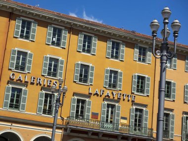 GÜZEL, FRANCE - 29 Mayıs 2018: Gezinti Güvertesi 'ndeki Hyatt Regency Palais de la Mditerrane Oteli