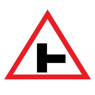 Yan yol sağ işaret levhası trafik işareti tasarımı illüstrasyonu kuralları