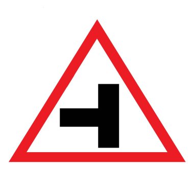 Yan yol sol işaret yolu kuralları trafik işareti tasarımı illüstrasyonu