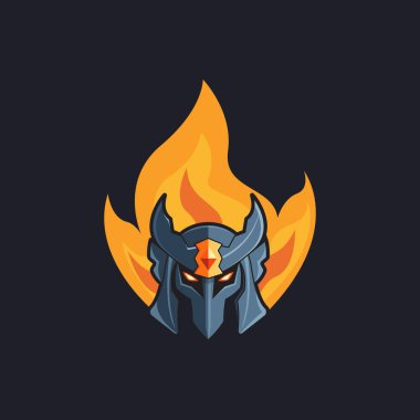 Koruyucu ve ateş vektör logosu