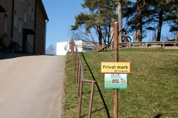 İsveç 'te bir yerleşim bölgesinde 