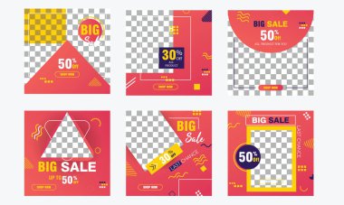 moda Sosyal medya postası tasarım şablonu