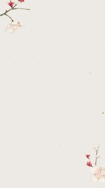 Çin sanatları düğün davetiyesi video dikey arkaplan boş şablon _ 2