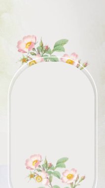 Zarif düğün davetiyesi video dikey arkaplan boş şablonu