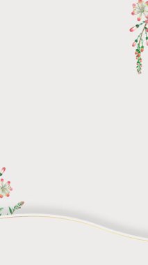 İslami zarif beyaz düğün davetiyesi video dikey arkaplan boş şablon _ 3