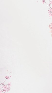 İslami pembe çiçek düğün davetiyesi video dikey arkaplan boş şablon _ 2