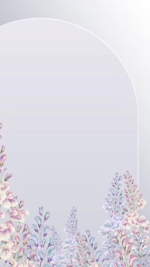 açık eflatun düğün davetiyesi video dikey arkaplan boş şablon _ 2