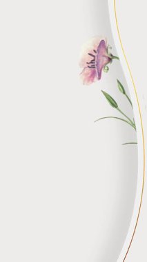 Minimalist çiçekli düğün davetiyesi video dikey arkaplan boş şablonu