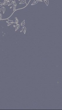 Asgari imperyal düğün davetiyesi video dikey arkaplan boş şablonu