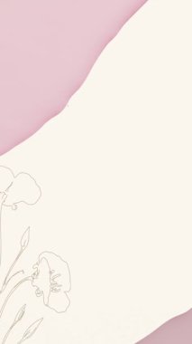 Pembe suluboya dökümü düğün davetiyesi video dikey arkaplan boş şablon _ 5