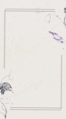 mor florish düğün davetiyesi video dikey arkaplan boş şablon _ 2