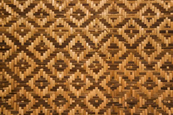 Arka plan ve tasarım sanatı için klasik stile sahip kamış dokuma hasırı deseni. örülmüş bambu