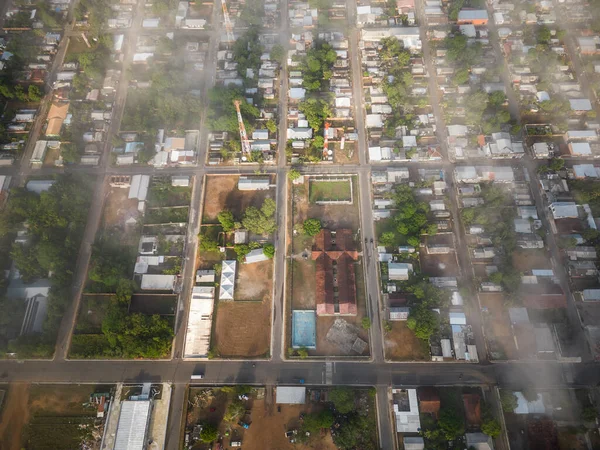 Vacker Antenn Ovanifrån Till Den Lilla Staden Novo Airo Amazonas — Stockfoto