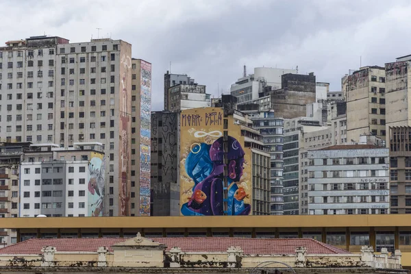 Büyük Şehir Binalarına Güzel Manzara Belo Horizonte Minas Gerais Brezilya — Stok fotoğraf
