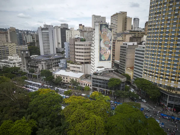 Belo Horizonte Minas Gerais Brezilya Daki Binalara Yeşil Halk Meydanına — Stok fotoğraf