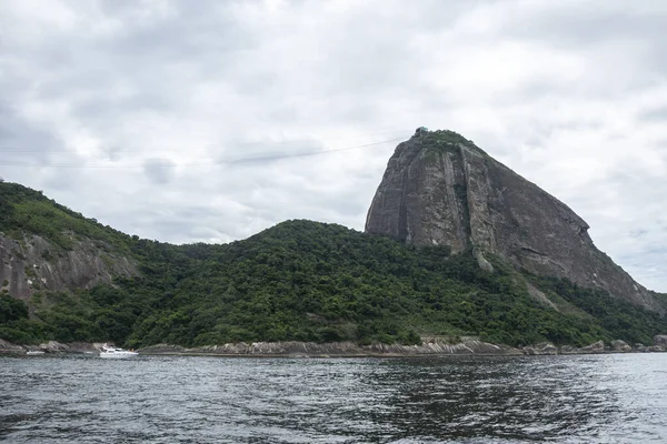 Beautiful View Ocean Sugar Loaf Rainforest Mountain Rio Janeiro Brazil — ストック写真