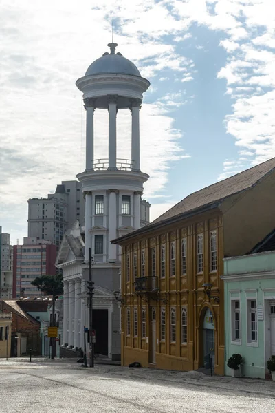 Hermosa Vista Edificio Histórico Ciudad Centro Curitiba Capital Paran Brasil —  Fotos de Stock