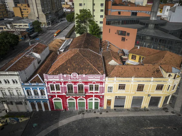 Вид Воздуха Исторические Здания Центре Города Куритиба Паран Бразилия — стоковое фото