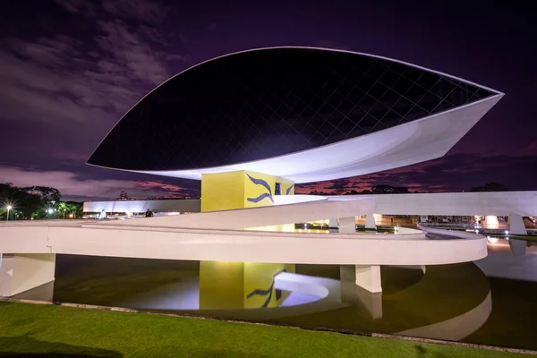 Prachtig Uitzicht Modern Architectuur Museumgebouw Door Oscar Niemeyer Curitiba Hoofdstad — Stockfoto