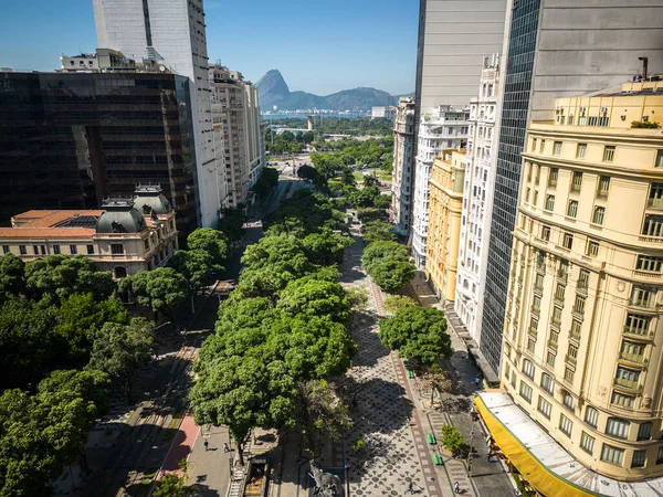 Bela Vista Aérea Para Edifícios Históricos Modernos Antigos Centro Rio — Fotografia de Stock