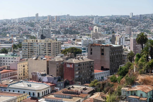 Vacker Utsikt Över Traditionella Stadsbyggnader Valparaso Chile — Stockfoto