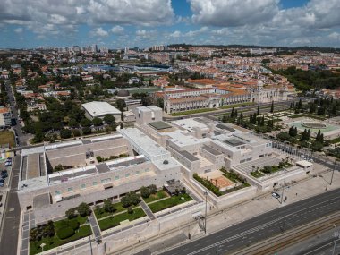 Lizbon, Portekiz 'deki CCB (Centro Cultural de Belm) müzesine güzel manzara.