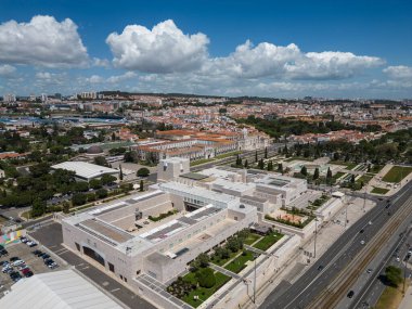 Lizbon, Portekiz 'deki CCB (Centro Cultural de Belm) müzesine güzel manzara.