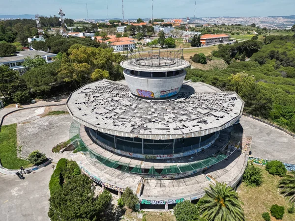 Bela Vista Aérea Para Edifício Miradouro Panorâmico Parque Monsanto Lisboa — Fotografia de Stock