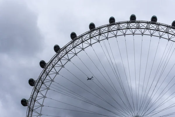 Вид Колесо Обозрения London Eye Центре Лондона Англия Великобритания — стоковое фото